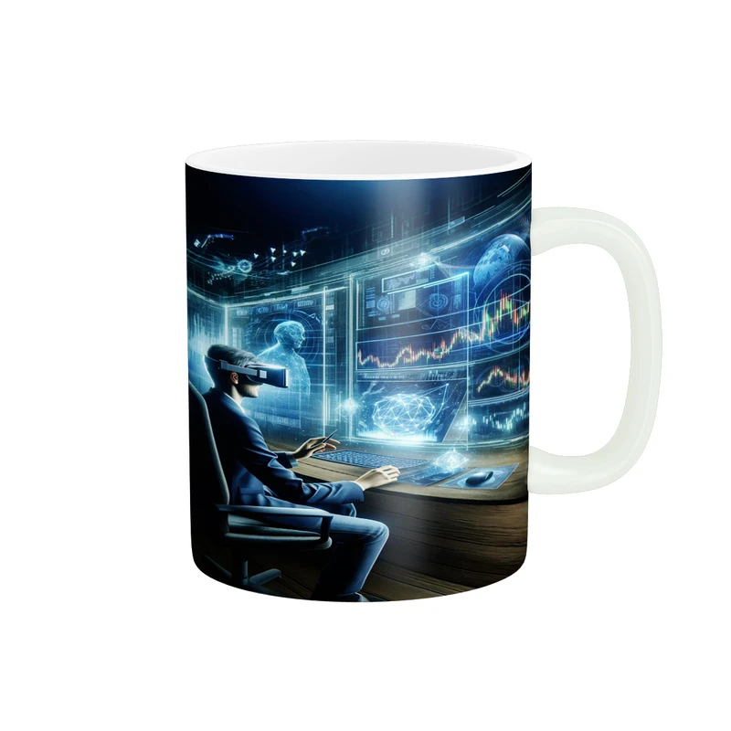 ماگ پادآفرین مدل ترید بورس بازارمالی تریدر کد p2954