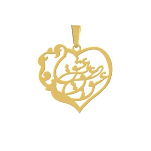آویز گردنبند هایکا مدل قلب و عشق کد a.h 334
