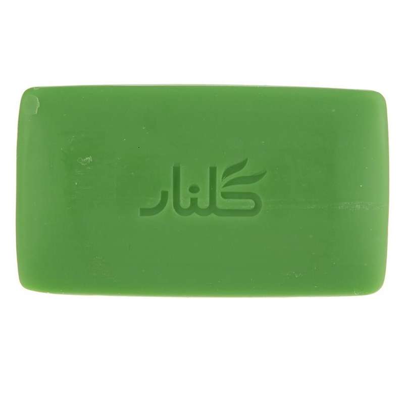 صابون شستشو گلنار مدل نخل وزن 130 گرم بسته 12 عددی