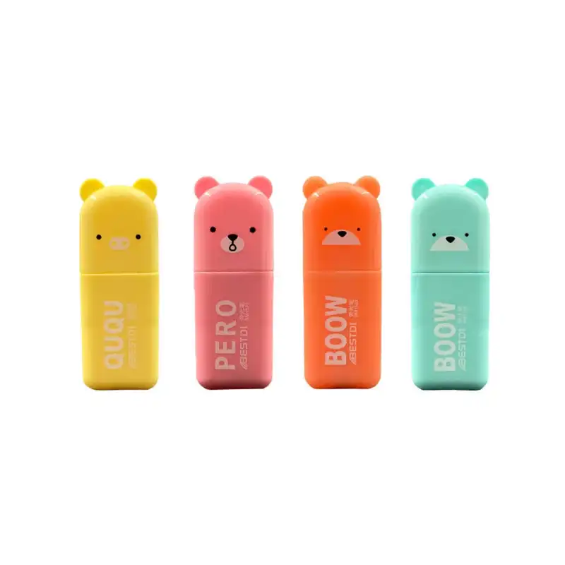 ماژیک علامت گذار مدل خرسی مجموعه 4 عددی