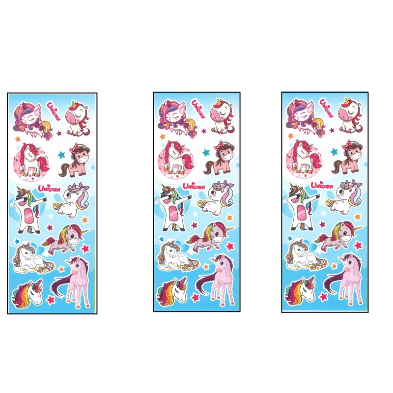 برچسب طرح یونیکورن کد 4 NGHC بسته 3 عددی