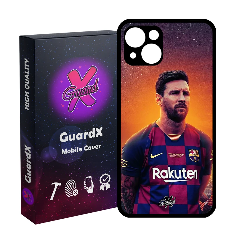 کاور گارد ایکس طرح Messi مدل Glass10123 مناسب برای گوشی موبایل اپل iPhone 13