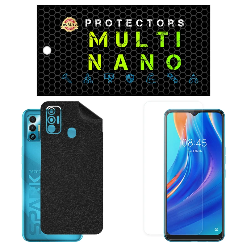 محافظ صفحه نمایش مولتی نانو مدل X-SFL مناسب برای گوشی موبایل تکنو Spark 7T به همراه برچسب پوششی