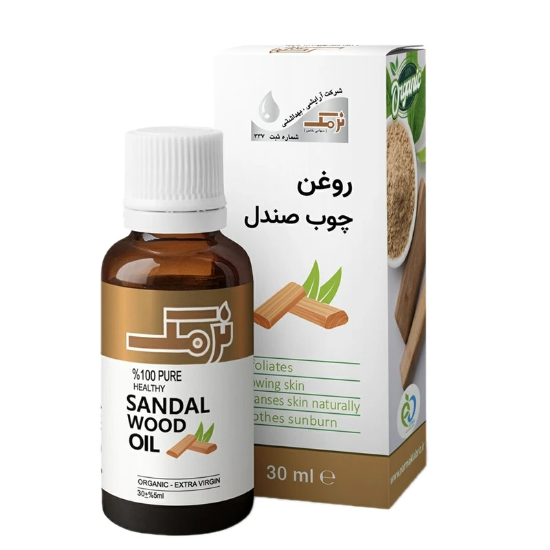 روغن بدن نرمک مدل چوب صندل حجم 30 ميلى ليتر