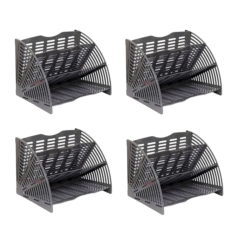 نگهدارنده کتاب سناپلاستیک مدل سه خانه بسته 4 عددی