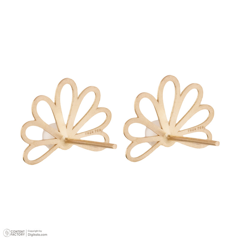 نیم ست طلا 18 عیار زنانه گنجینه هنر خوش نشین مدل گل N22