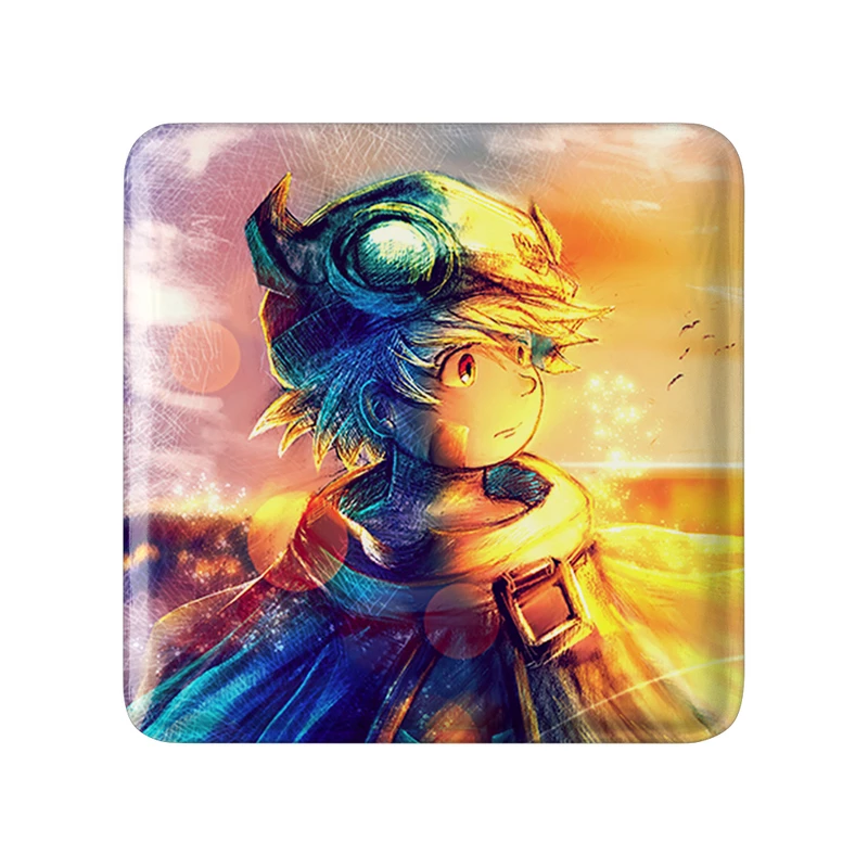 مگنت خندالو طرح ریگ انیمه ساخته شده در پرتگاه Made in Abyss  مدل مربعی کد 22106