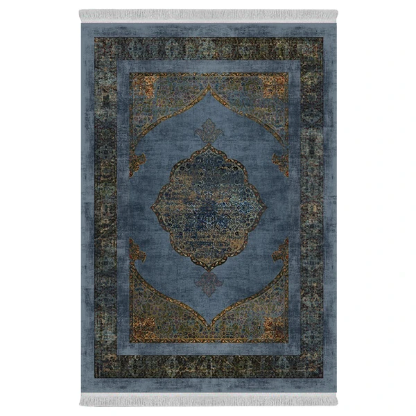 فرش پارچه‌ای دفه مدل فرشینه طرح مدرن کد 1055