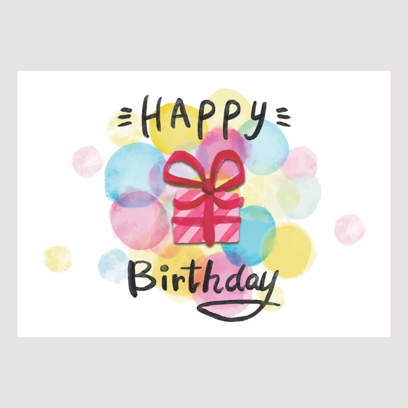 کارت پستال مدل Happy birthday کد 15