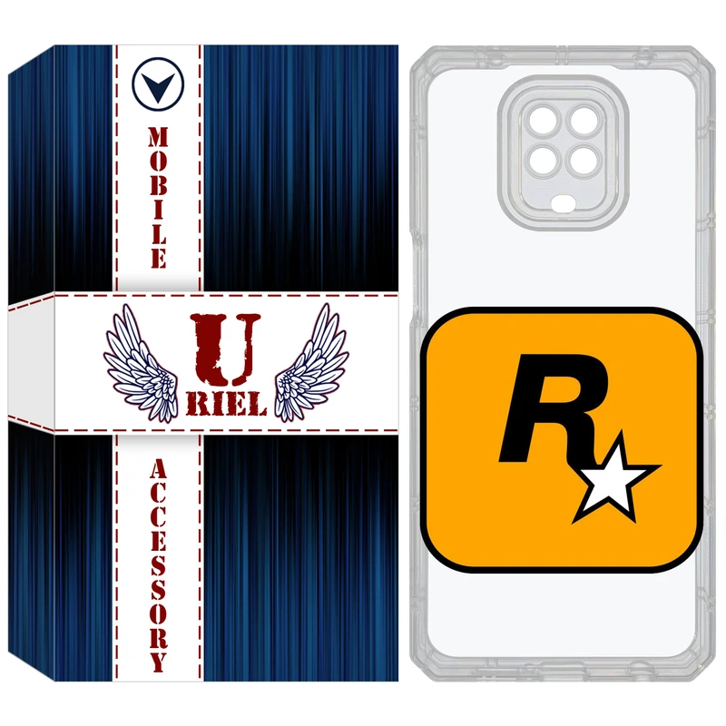 کاور یوریل مدل Clear کد 54 طرح راک استار مناسب برای گوشی موبایل شیائومی Redmi Note 9S / Note 9 Pro / Note 9 Pro Max