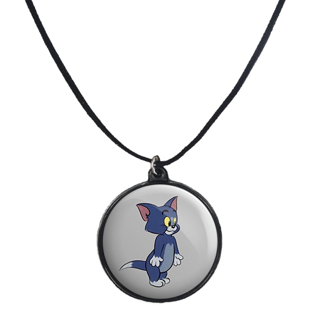 گردنبند پرمانه طرح تام و جری کد pmb.10729 مدل دو طرفه