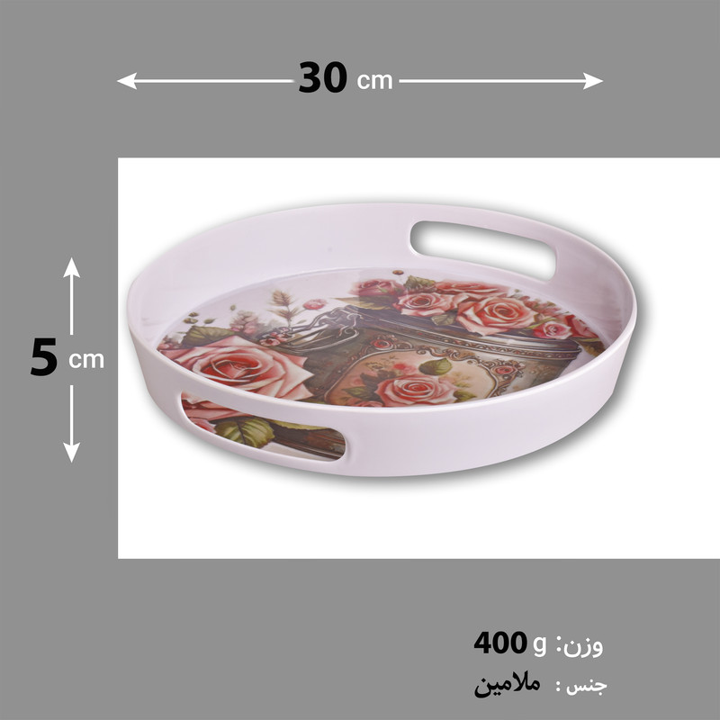 سینی مهروز مدل 917 طرح گل