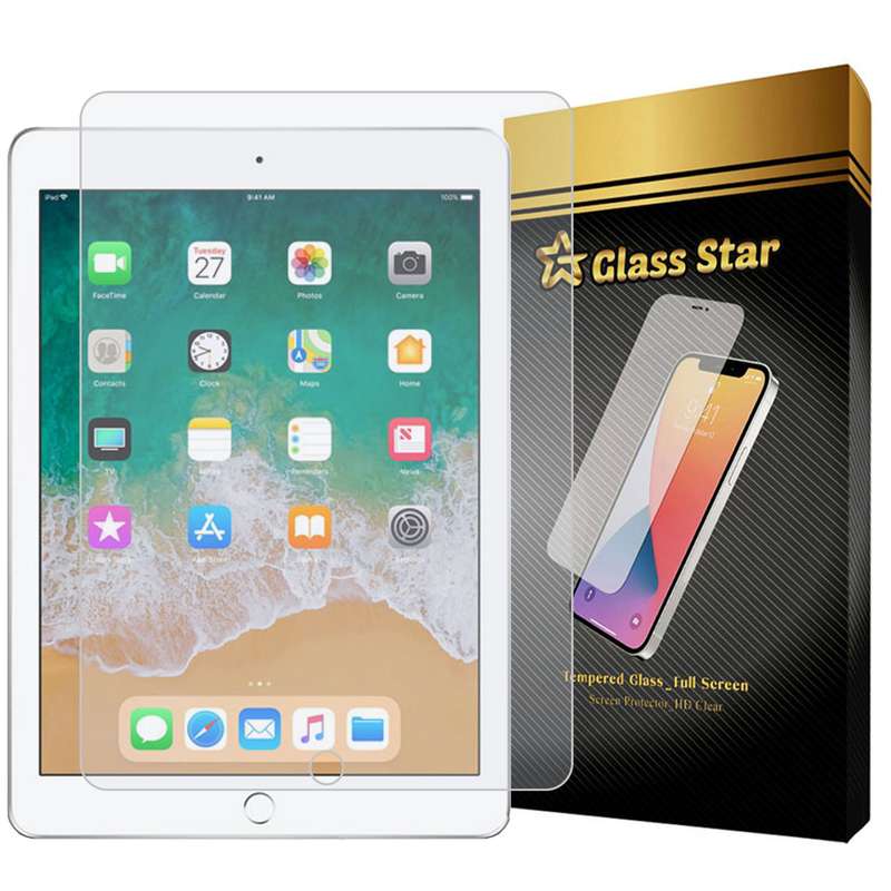 محافظ صفحه نمایش گلس استار مدل TABLETS9 مناسب برای تبلت اپل iPad 9.7 2018 محافظ صفحه نمایش گلس استار مدل TABLETS9 مناسب برای تبلت اپل iPad 9.7 2018