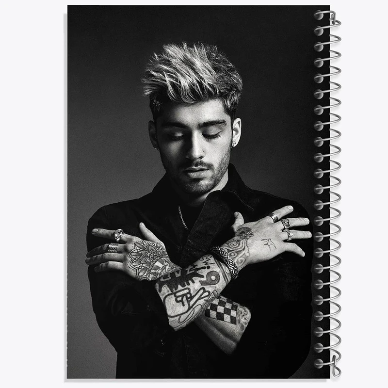 دفتر بولت ژورنال 50 برگ خندالو طرح زین مالیک گروه موسیقی وان دایرکشن One Direction کد 18913