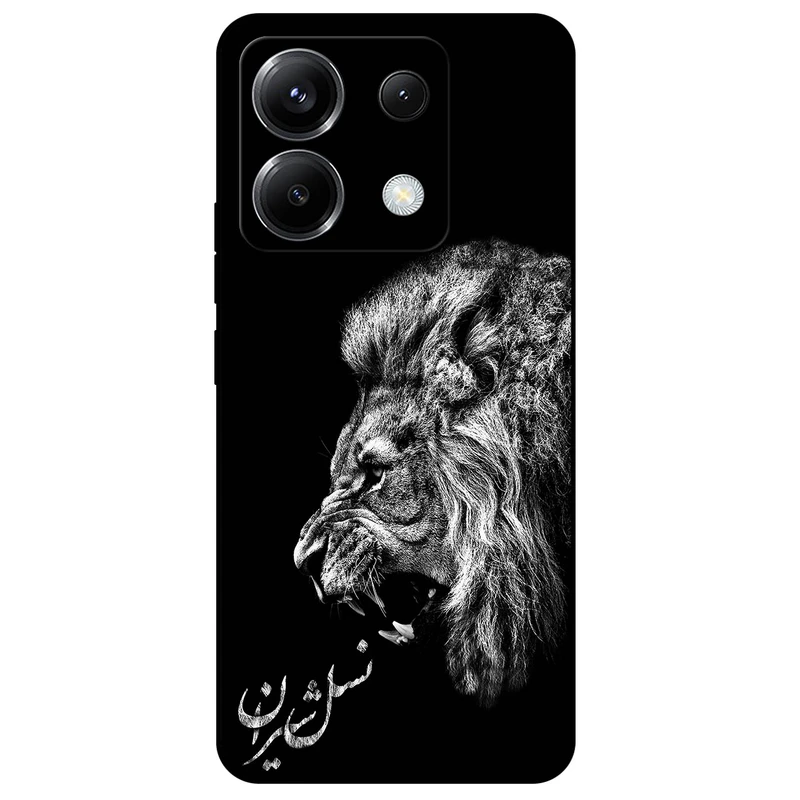 کاور مگافون طرح شیر مدل 1866 مناسب برای گوشی موبایل شیائومی Redmi Note 13 Pro 5G