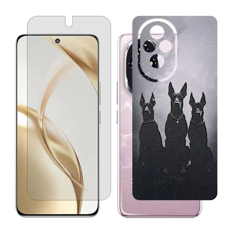 محافظ صفحه نمایش مات گلس مدل Together مناسب برای گوشی موبایل آنر 200 / Honor 200 به همراه برچسب پوششی پشت گوشی