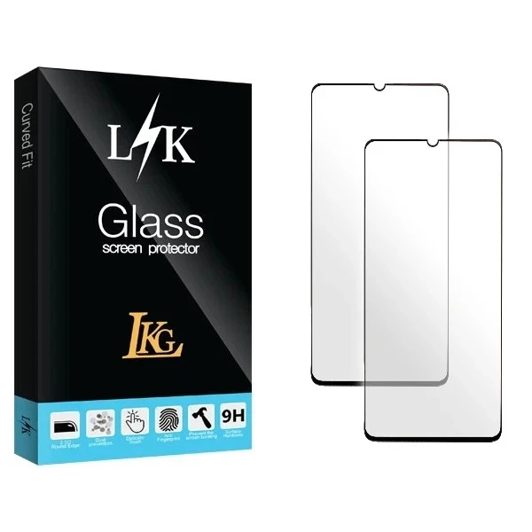 محافظ صفحه نمایش فول ال کا جی مدل LKK مناسب برای گوشی موبایل شیائومی Redmi 13R / 13C 4G / 13C 5G مجموعه دو عددی