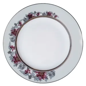 بشقاب غذاخوری چینی زرین ایران مدل سان فلاور بسته 6 عددی