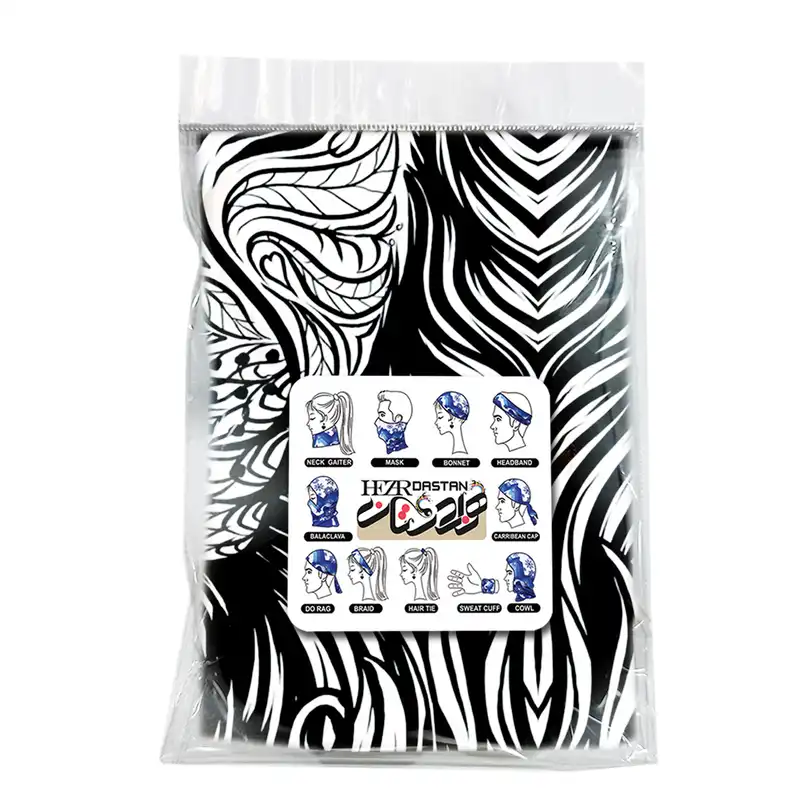 دستمال سر و گردن هزاردستان طرح شیر وکتور مدل d140