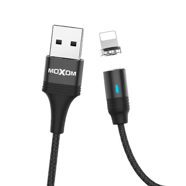 کابل تبدیل مغناطیسی USB به لایتنینگ موکسوم مدل MX-CB24 طول یک متر