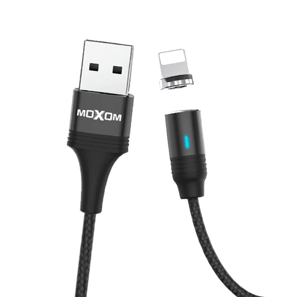 کابل تبدیل مغناطیسی USB به لایتنینگ موکسوم مدل MX-CB24 طول یک متر