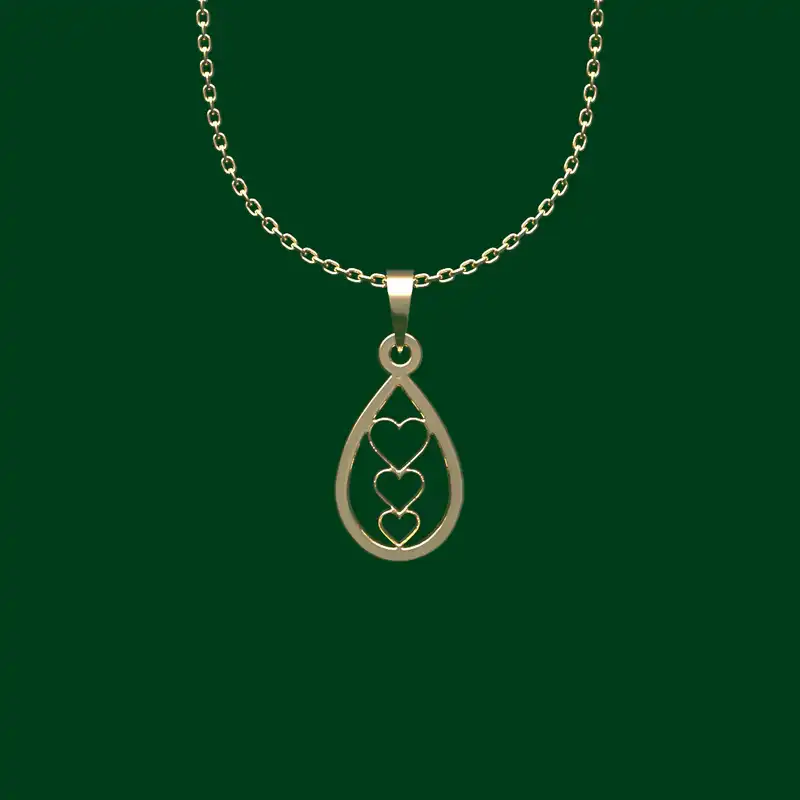 گردنبند طلا 18 عیار زنانه مدوپد مدل دایره کد CA10088