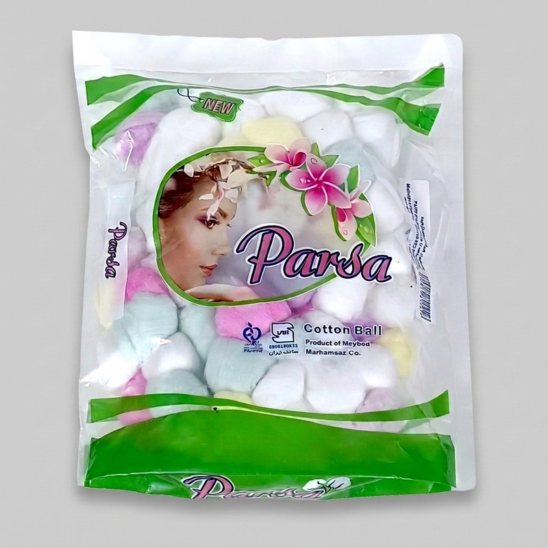 پنبه آرایشی پرسا مدل توپی رنگی کد 20