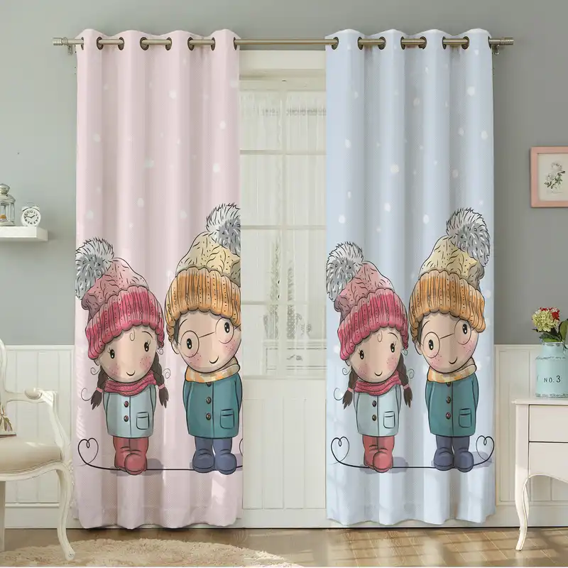 پرده نیروانا طرح کودک مدل مخمل کد 8385سایز 140×280 سانتی متر