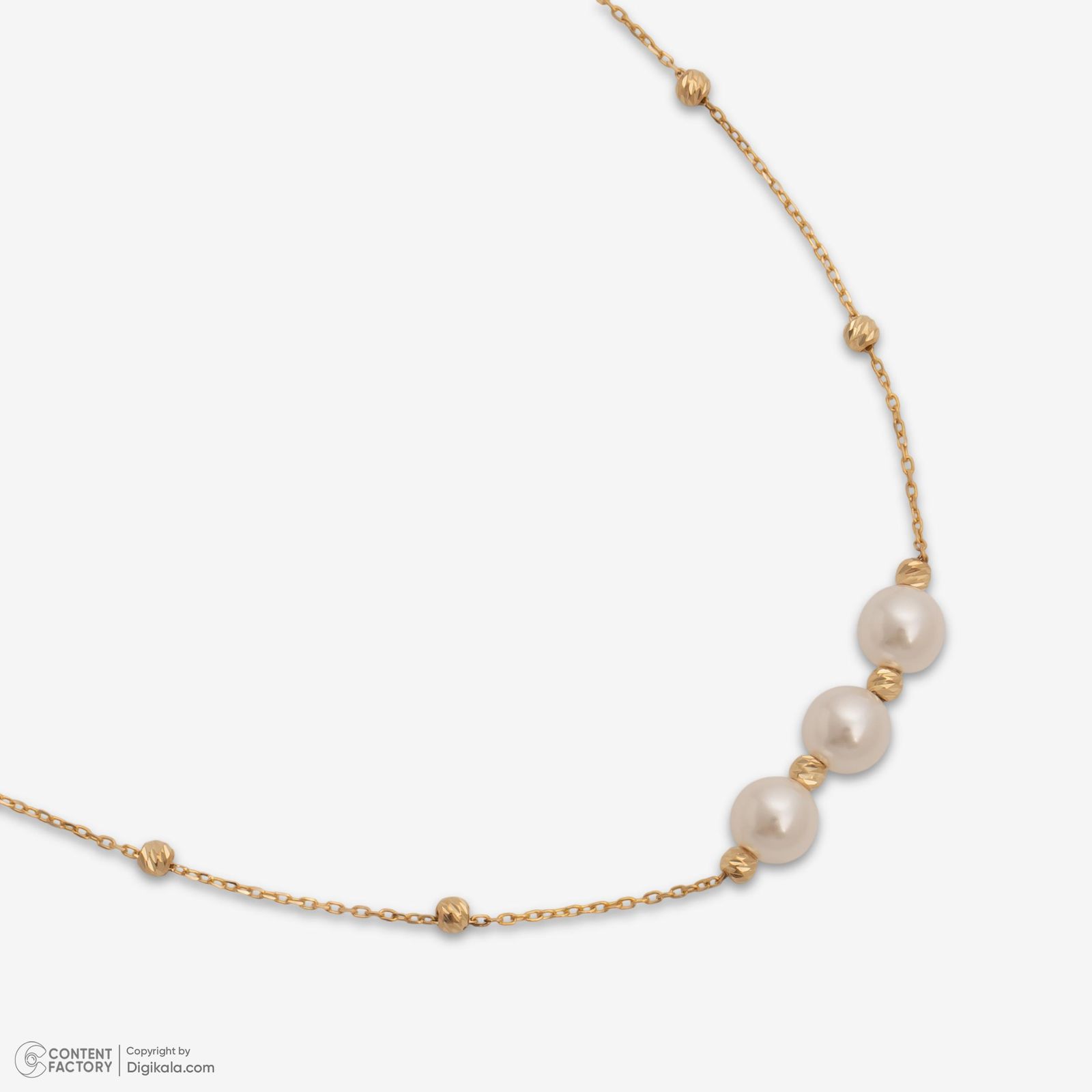 گردنبند طلا 18 عیار زنانه با زنجیر البرنادو حافا گلد مدل n005 -  - 5