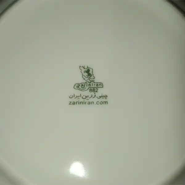 قوری چینی زرین ایران مدل سپید صدف درجه یک