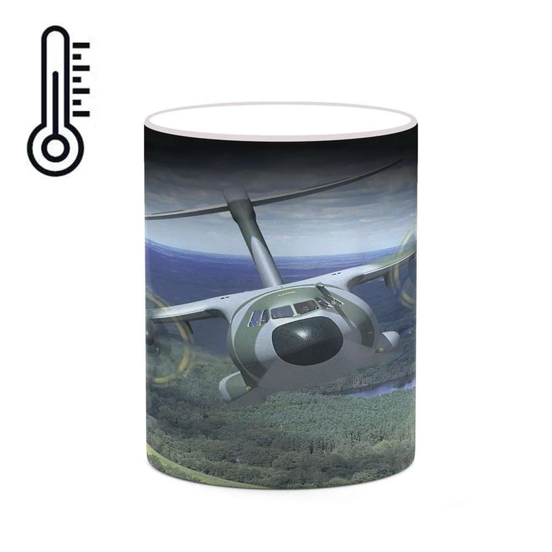 ماگ حرارتی کاکتی مدل هواپیمای جنگنده کد mgh20389