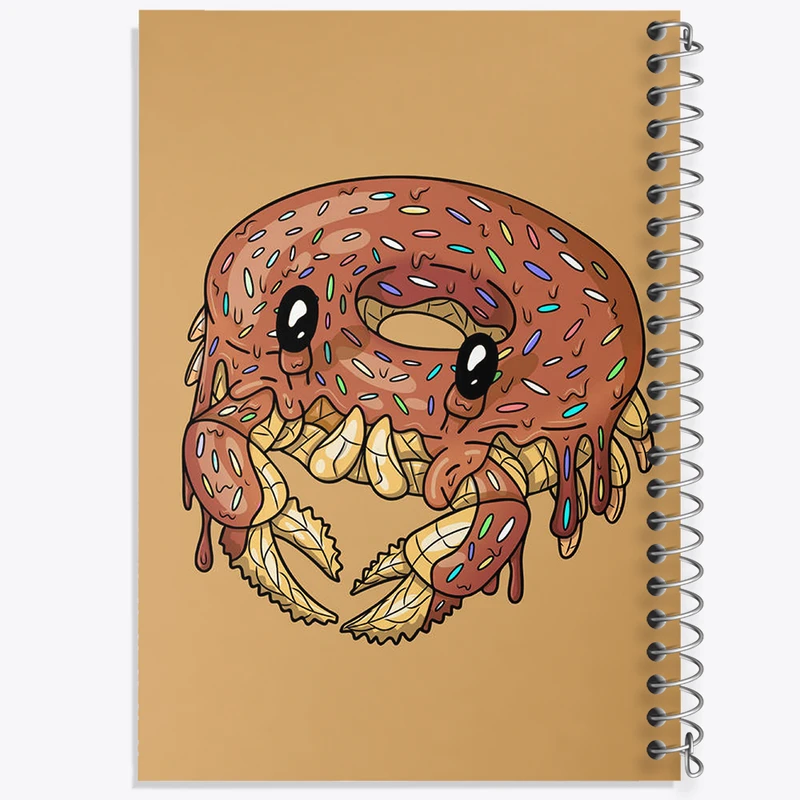 دفتر نقاشی 50 برگ خندالو طرح خرچنگ دوناتی کد N1442