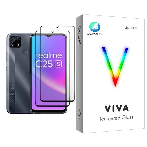 محافظ صفحه نمایش جانبو مدل Viva Glass MIX002 مناسب برای گوشی موبایل ریلمی C25s بسته دو عددی