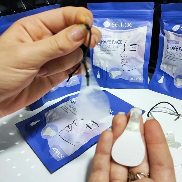 عکس شماره 7 : چسب لیفت صورت ایلهو مدل 008 بسته 40 عددی