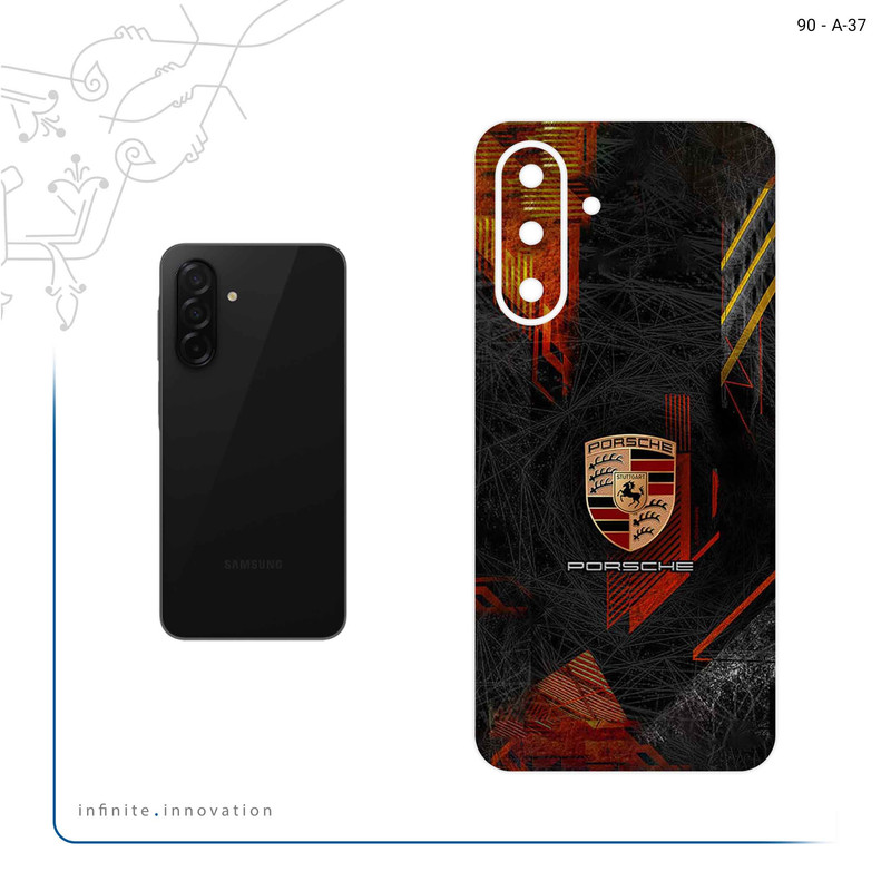 برچسب پوششی ماهوت مدل Porsche_Logo مناسب برای گوشی موبایل سامسونگ Galaxy A26