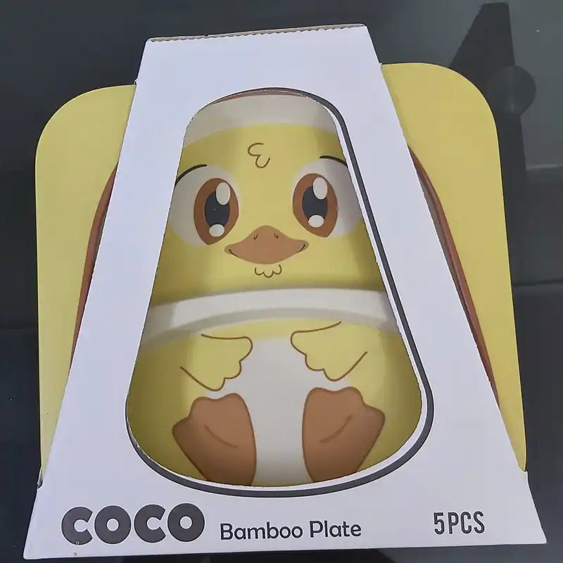 ظرف غذای 5 تکه کودک کوکو مدل جوجه
