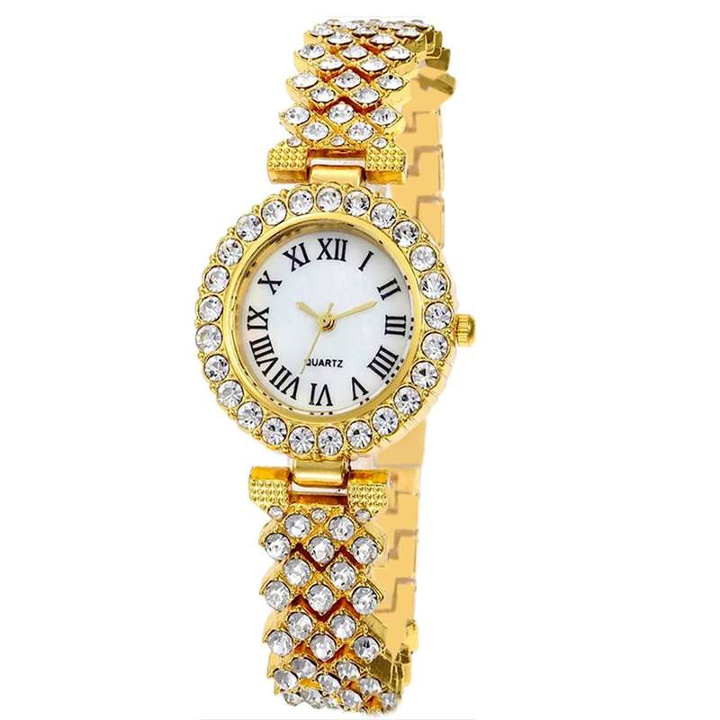 ساعت مچی عقربه ای زنانه مدل دیاموند کد full negin t1 ساعت مچی عقربه ای زنانه مدل دیاموند کد full negin t1