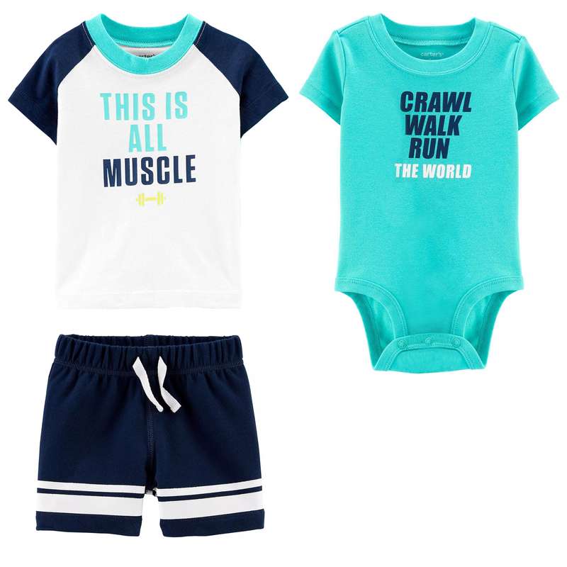 ست 3 تکه لباس نوزادی کارترز مدل 1263