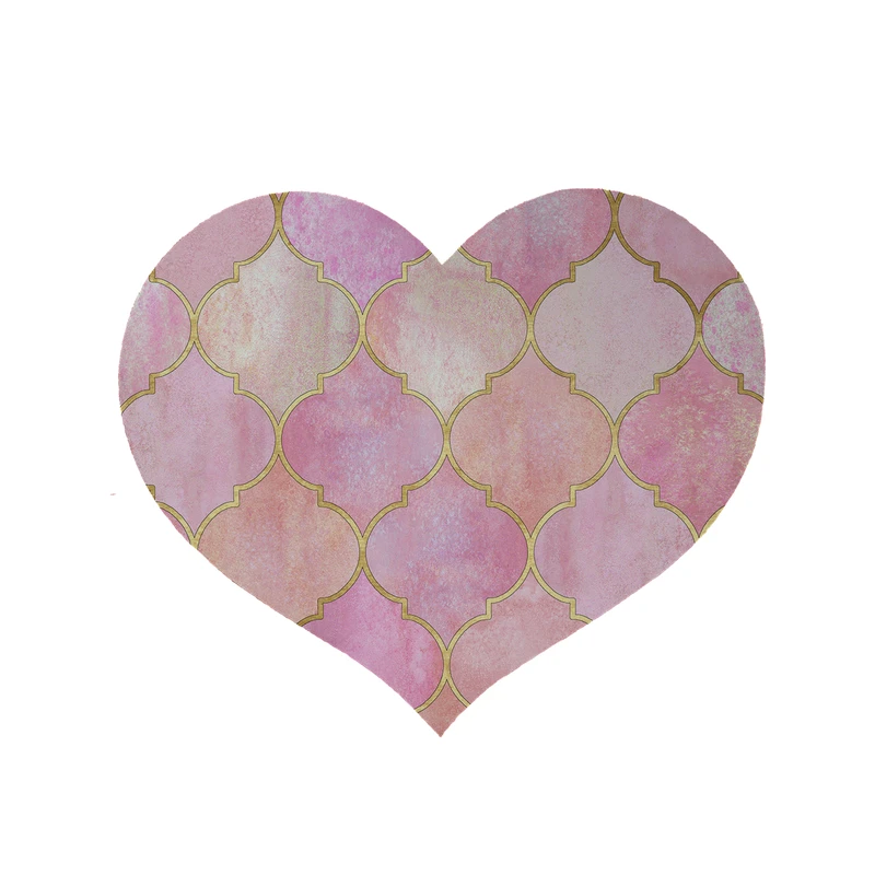  پادری مدل قلب طرح مدرن کد 8616 سایز 90x90 سانتی متر