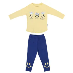 ست تی شرت و شلوار دخترانه مدل ng958