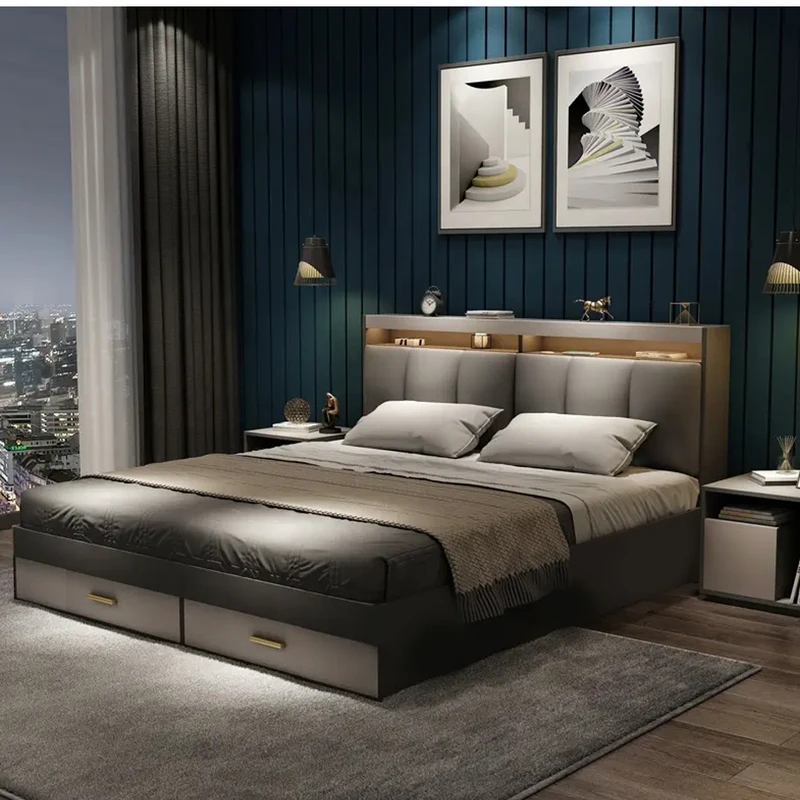 تخت خواب مدل MDF شارلوت دو نفره سایز 200x160 سانتی متر