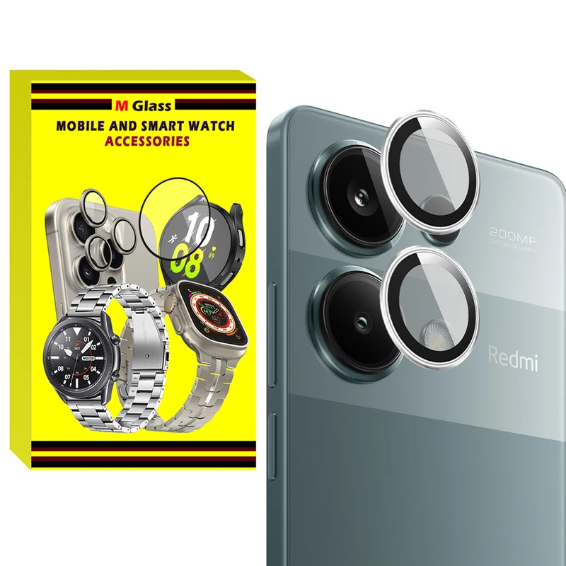 محافظ لنز دوربین فلزی ام‌گلس مدل RNG MTL MG مناسب برای گوشی موبایل شیائومی Redmi Note 13 Pro 4G