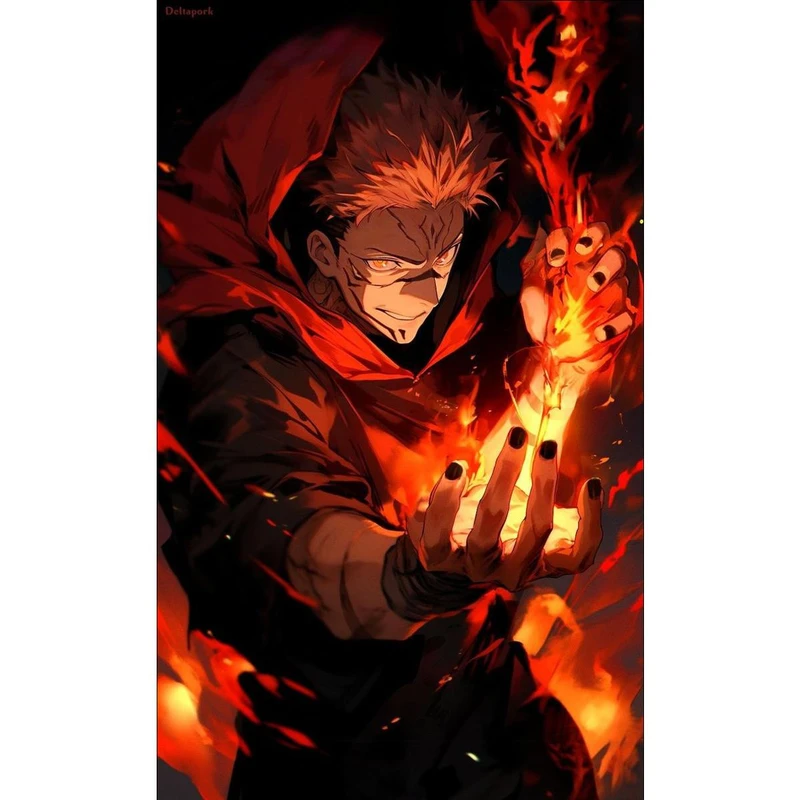 پوستر بوم طرح انیمه Jujutsu Kaisen مدل Sukuna کد P82