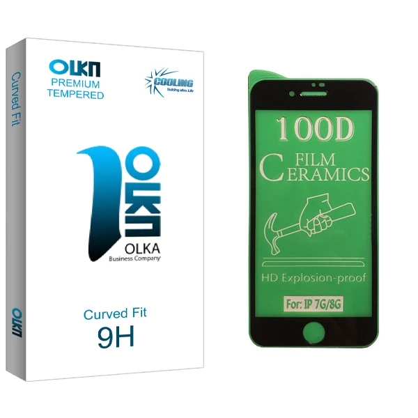 محافظ صفحه نمایش سرامیکی کولینگ مدل Olka glass مناسب برای گوشی موبایل اپل iPhone 8