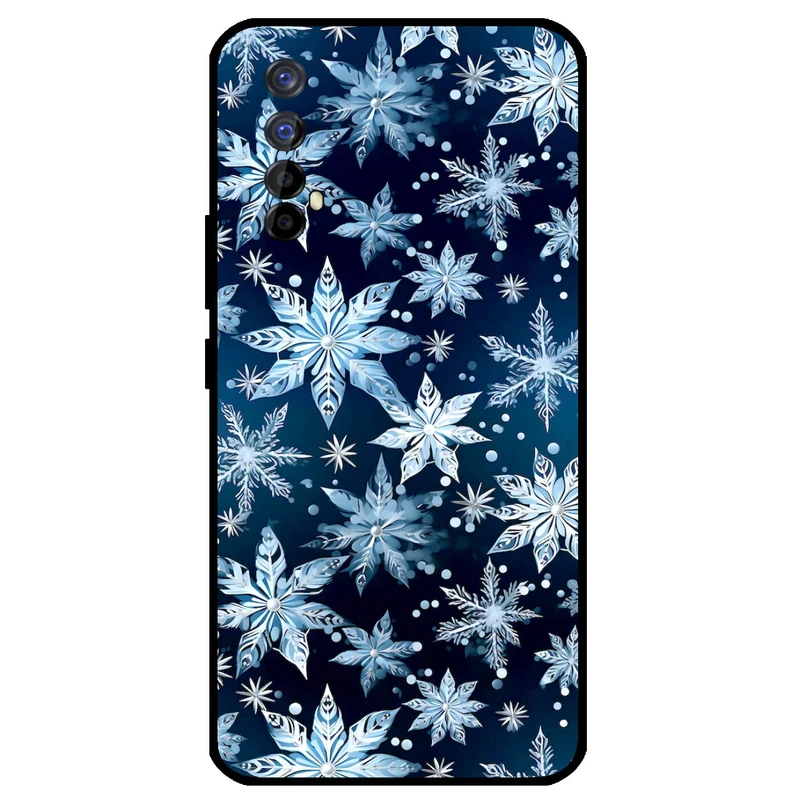 کاور مگافون طرح برف مدل 2824 مناسب برای گوشی موبایل ریلمی 7     