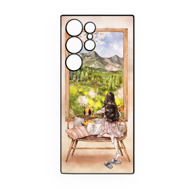 کاور طرح دخترانه کد 267 مناسب برای گوشی موبایل سامسونگ Galaxy S24 Ultra  