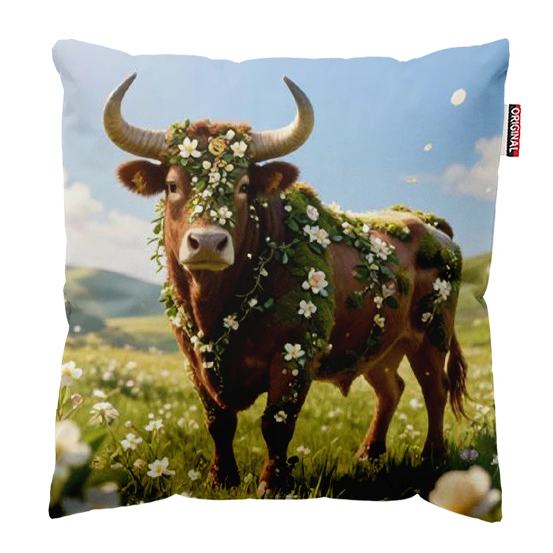 کوسن پاد آفرین مدل طرح ماه تولد اردیبهشت سایز 30*30 سانتی متر