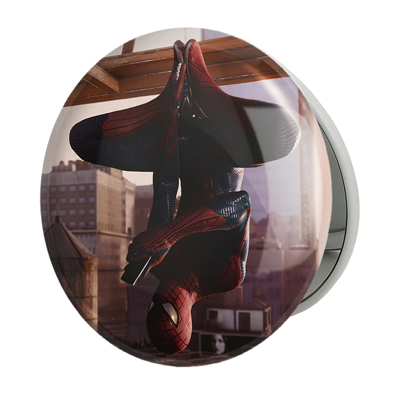 آینه جیبی خندالو طرح پیتر پارکر مردعنکبوتی مدل تاشو کد 30849