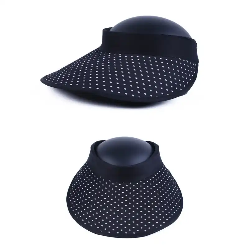 کلاه آفتابگیر مدل نقاب طرح پشت کش خالخالی