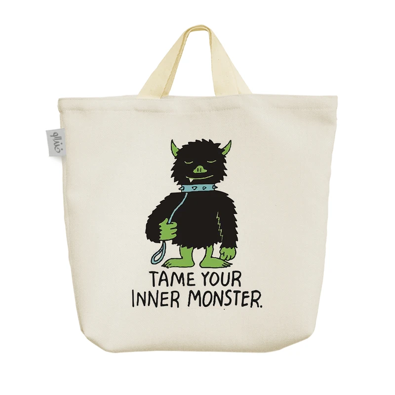 ساک خرید خندالو مدل Tame Your Inner Monster کد 6636